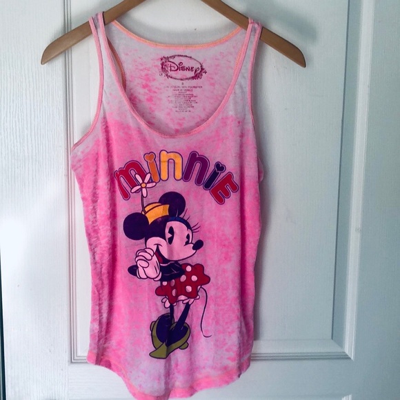 Official Disney Minnie Mouse tank top pink - Picture 2 of 3